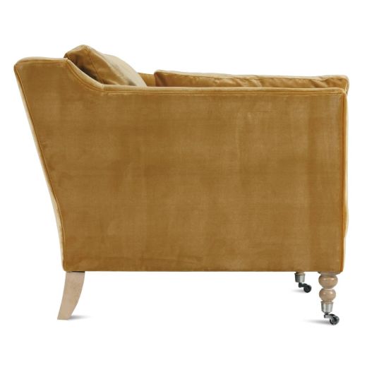 Picture of 90” Quick Ship Madeline Sofa - Antiqued Amber Velvet